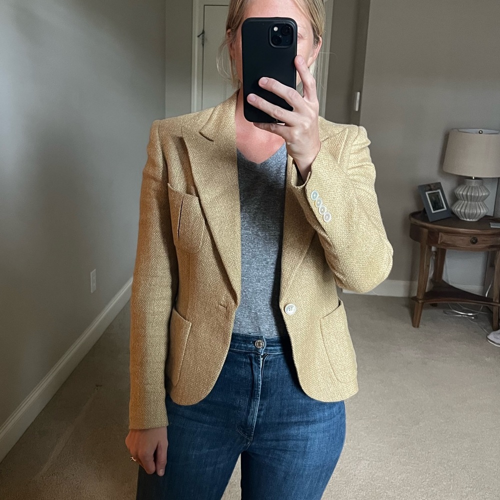 Ralph Lauren Beige Linen Blazer